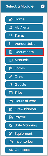 Open the Modules menu and select Documents