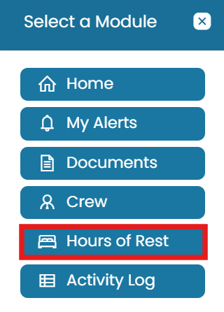 Modules → Hours of Rest