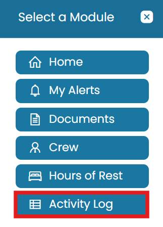 Modules → Activity Log